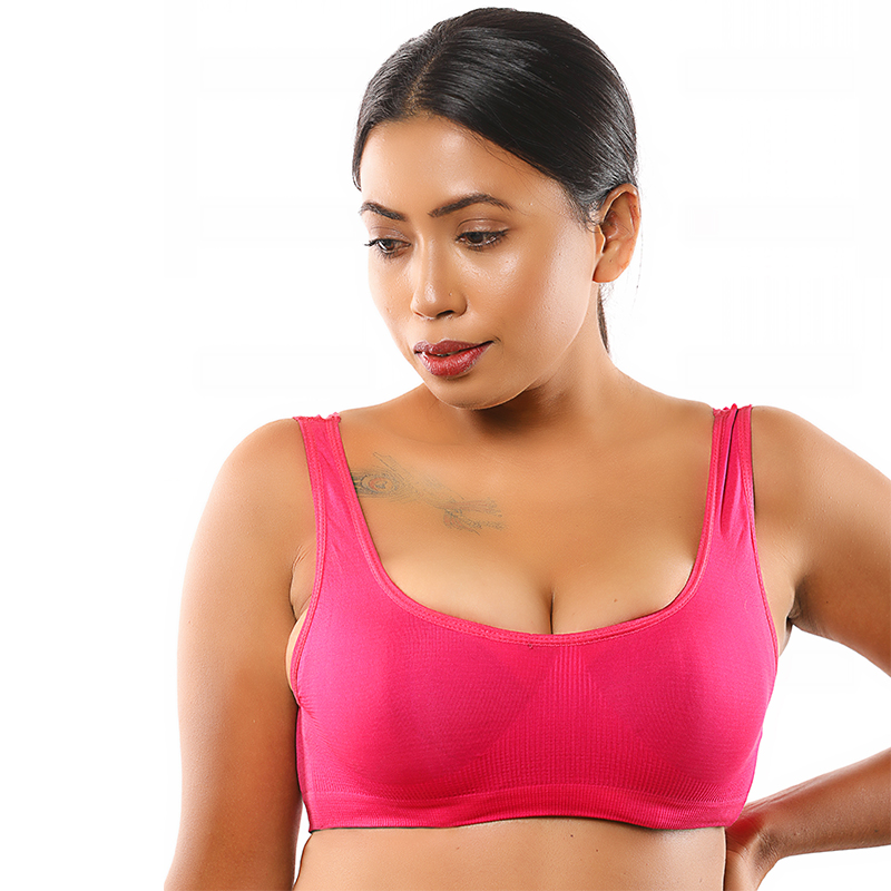 Uzims full coverage sports bra pink